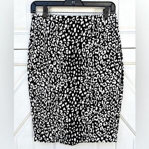Banana Republic animal print pencil skirt